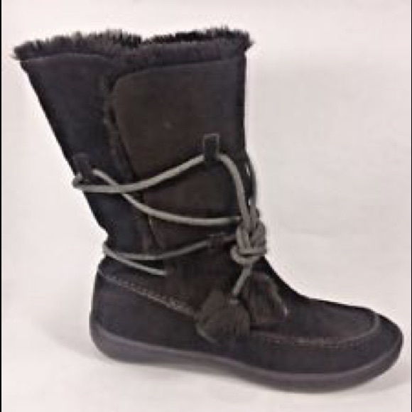 STEVE MADDEN IGLOU SUEDE BOOTIE W/ WRAP AROUND TIE - Picture 5 of 5